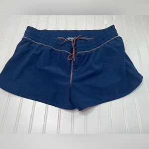 Lands End Swim Shorts Women’s 16 Navy Blue. 594
